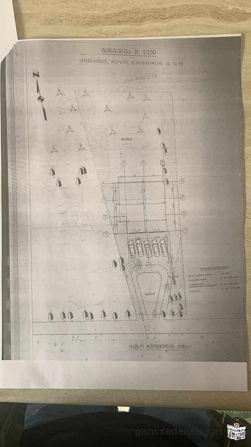 160 000 dolarad iyideba 1500 kv.m farTis miwa Tavisi damtkicebuli proeqtiT