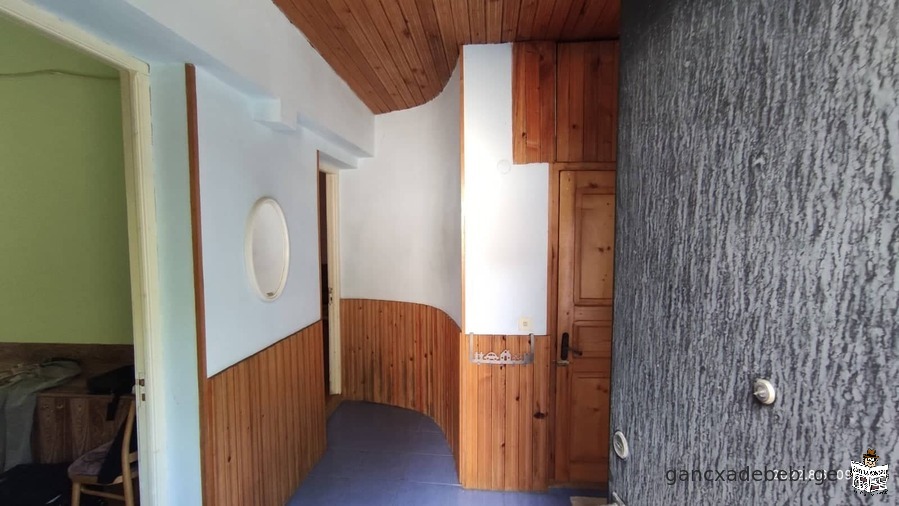 The owner is selling an apartment with a plot in Borjomi in the Likani area not far from the river.