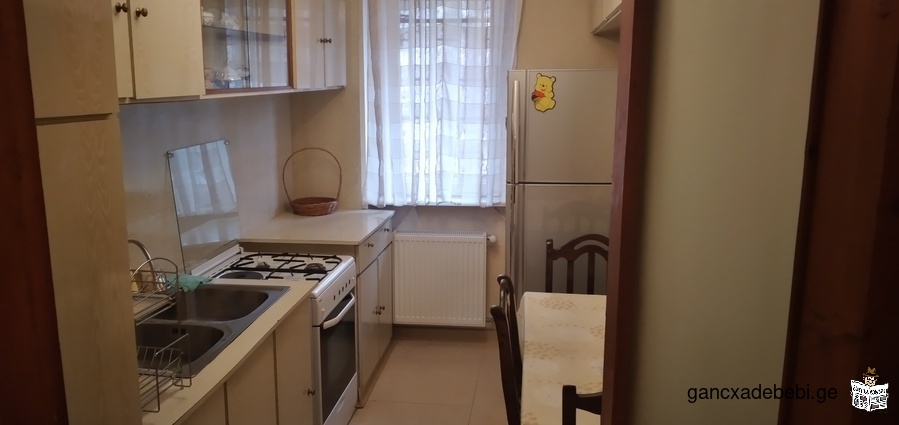 3-room apartment for rent with appliances: TV Smart Samsung 202 Diagonal, gas stove, central boiler,