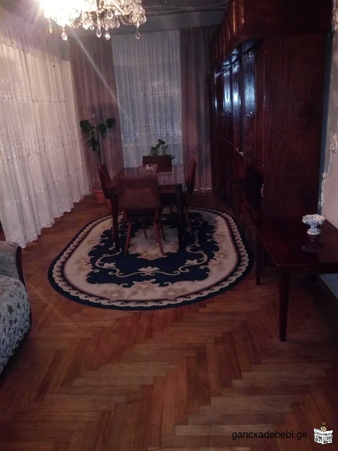 For Sale-five rooms flat in Rustavi. Price is fifty thousand dollars ( 67500 $ ).