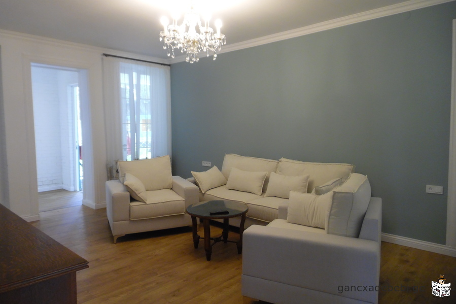 For rent in Tskneti, a newly built, newly renovated, beautiful private house
