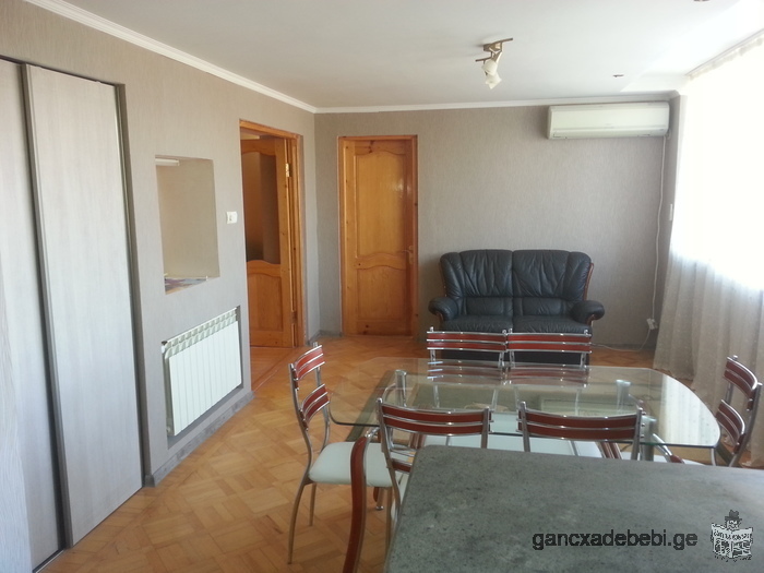 For rent spacious apartment located in the center of Kutaisi.