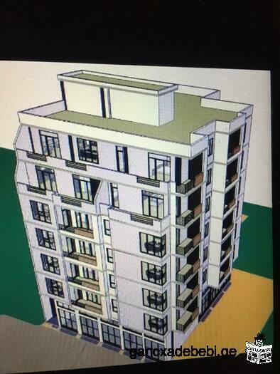 In Batumi 7-storey building for sale near the road, at Khelvachauri City Hall and TBC Bank