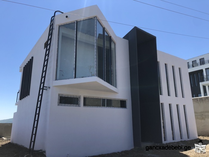 Modern design private house under construction for sale on Lisi Lake