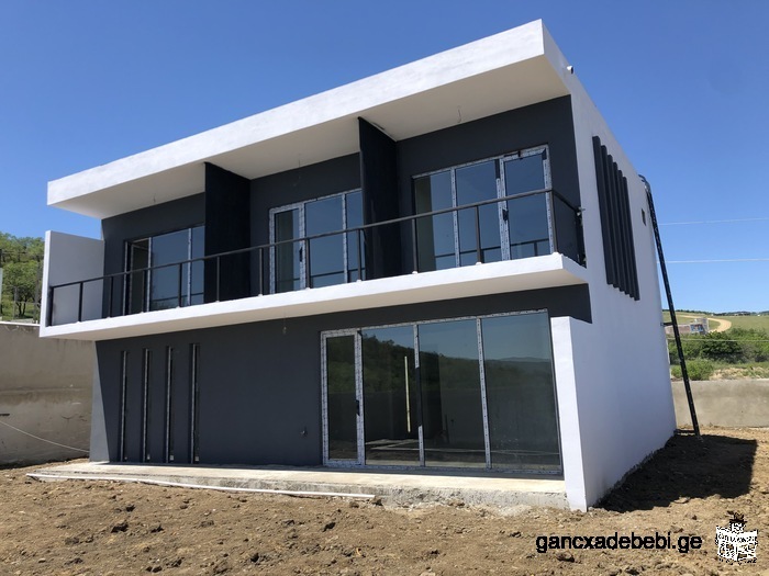 Modern design private house under construction for sale on Lisi Lake